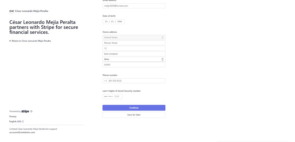 open stripe account step three verify personal details - 2 open stripe account step three verify personal details - 2