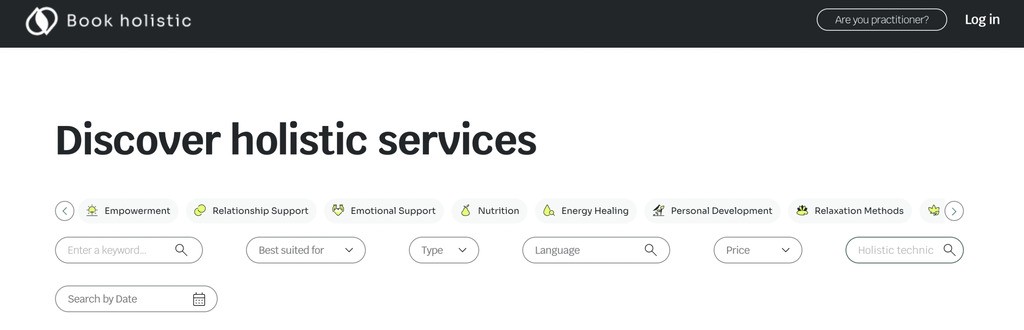 book holistic filter search