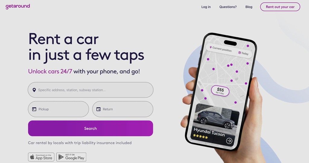 getaround p2p car share example getaround p2p car share example