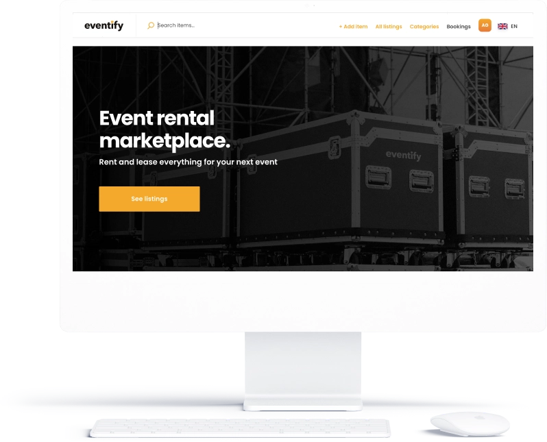 Eventify event rental platform
