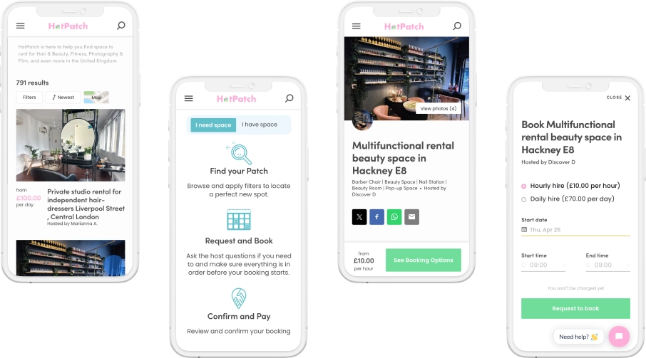 HotPatch Workspace Rental and Leasing Platform
