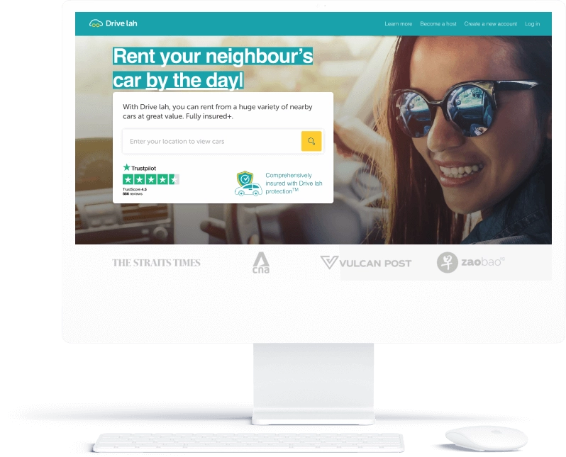 Drive lah Sharetribe car-sharing marketplace