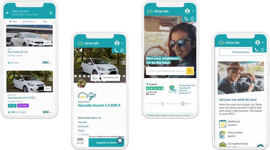 Drive lah car-sharing marketplace development