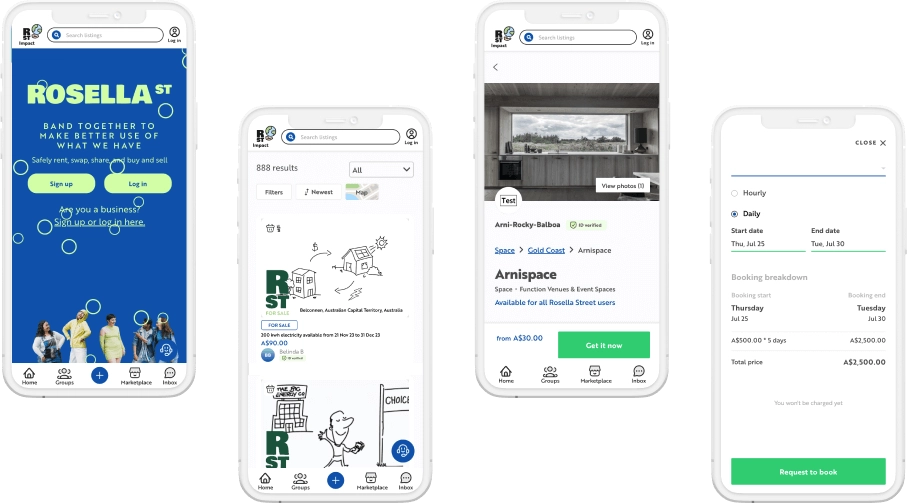 Rosella Street Community Sharing Platform