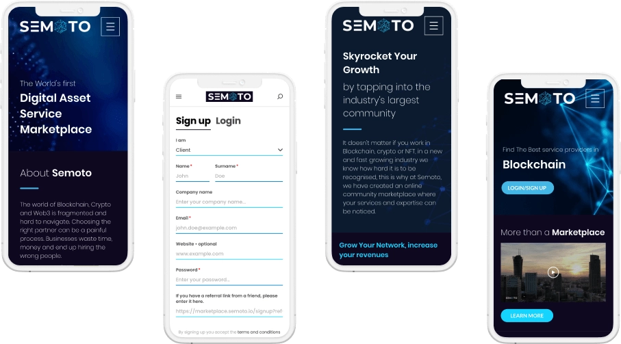 Semoto Digital Asset Service Marketplace