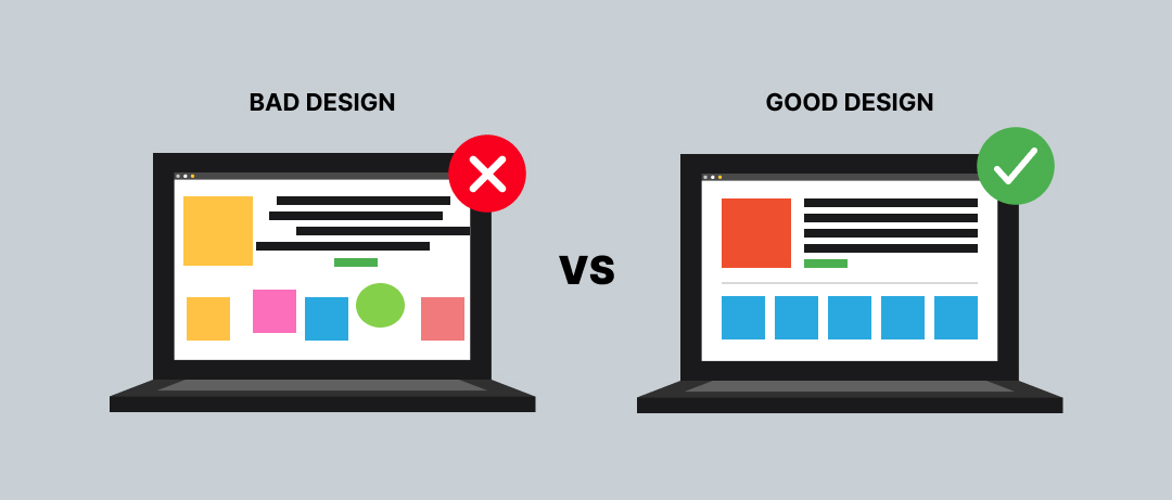 great vs bad design and impact on the user
