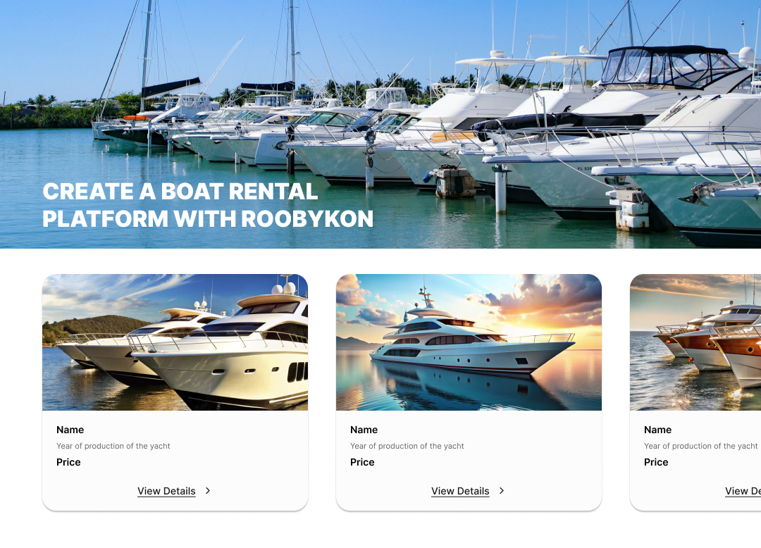 how to create boat rental marketplace
