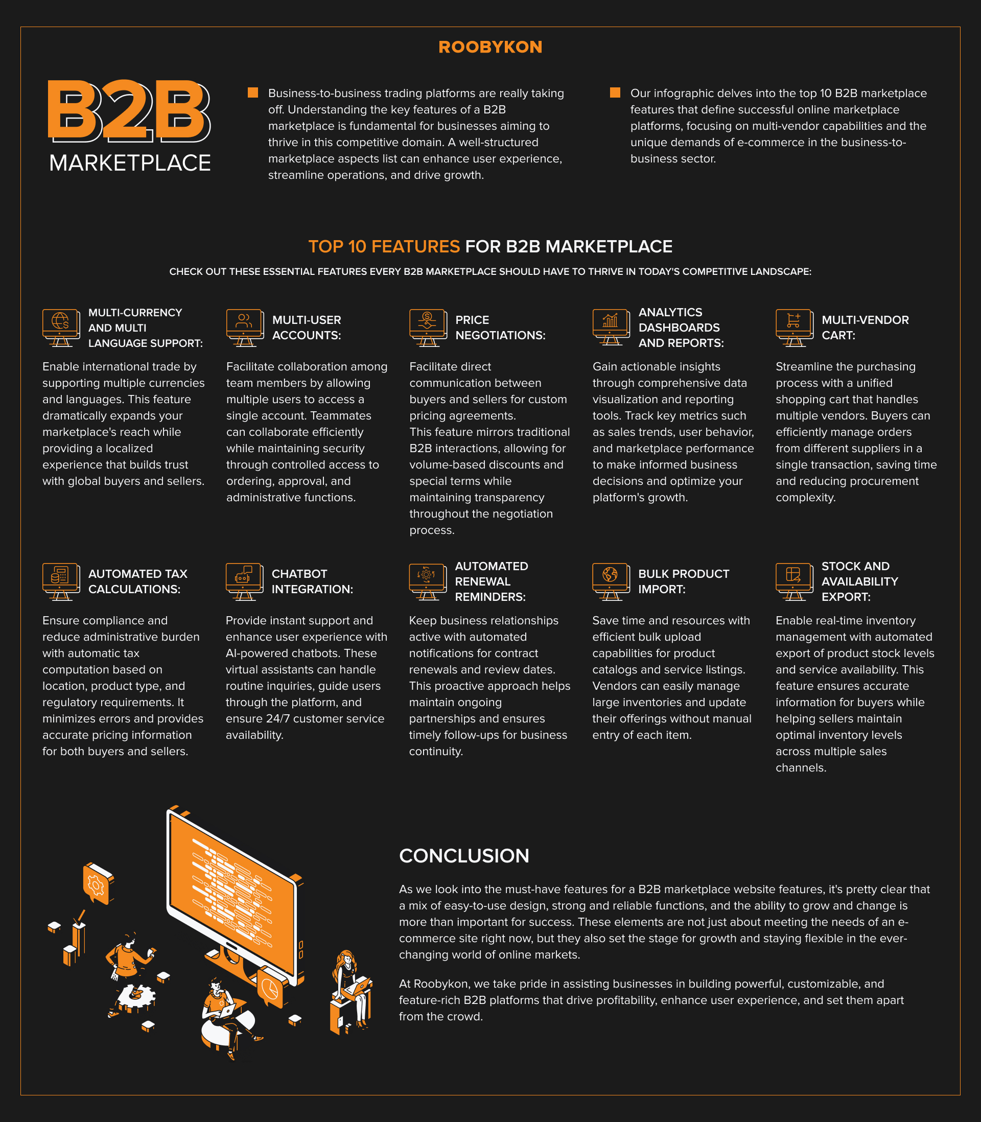 the most important features for a b2b platform