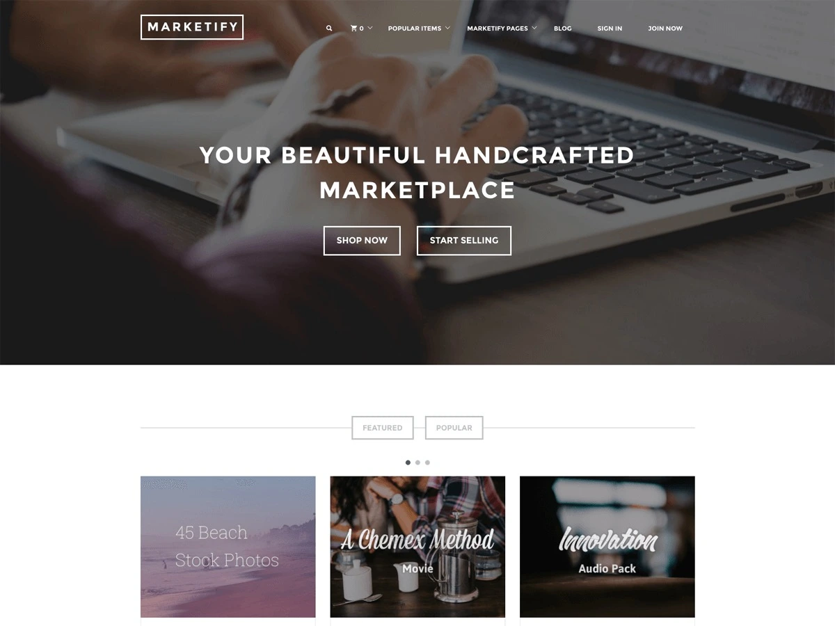 marketify theme