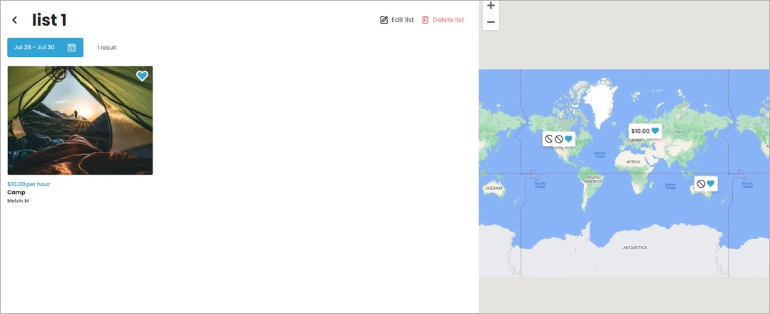 not available favorite listings