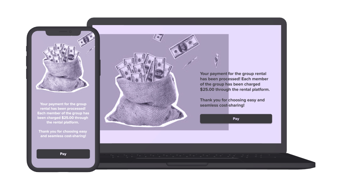 rental platform payment splitting