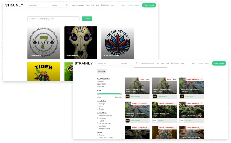 Strainly Health Products Marketplace