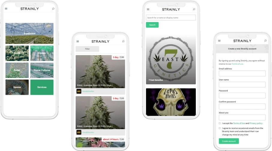 Strainly Health Green Products Platform