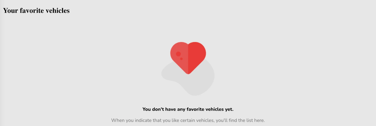 rentalo favorite lists