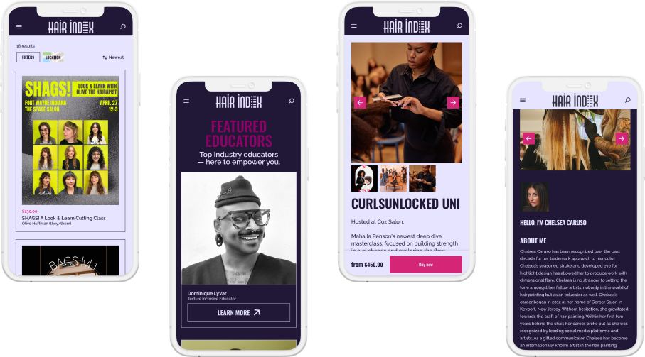 Hair Index Sharetribe beauty platform