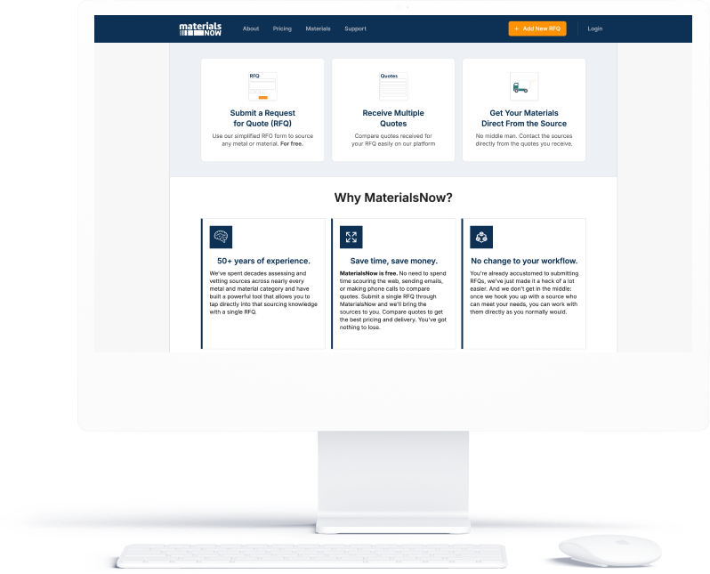 MaterialsNow Specialty Materials Platform