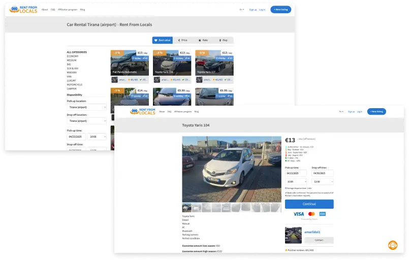 Rent From Locals Car Rental Platform