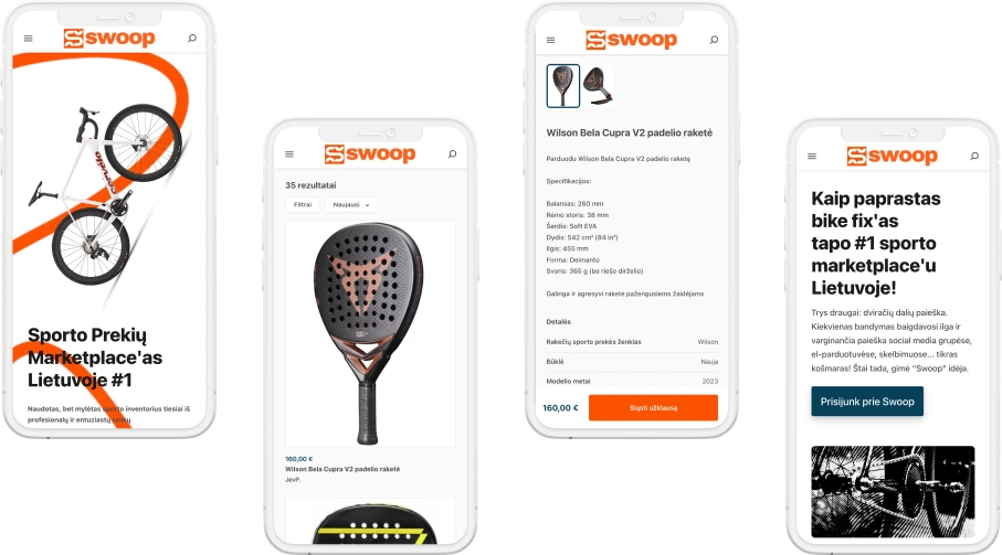 Swoop Sports Equipment Platform