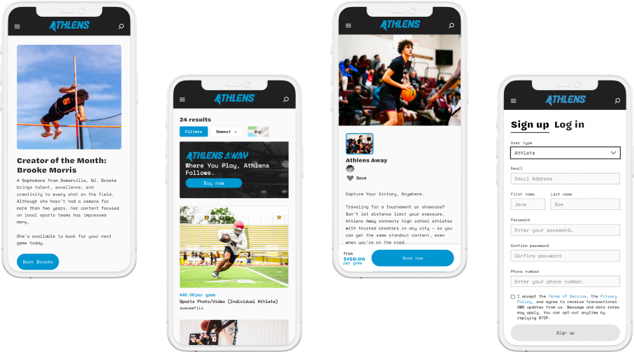 Athlens online marketplace