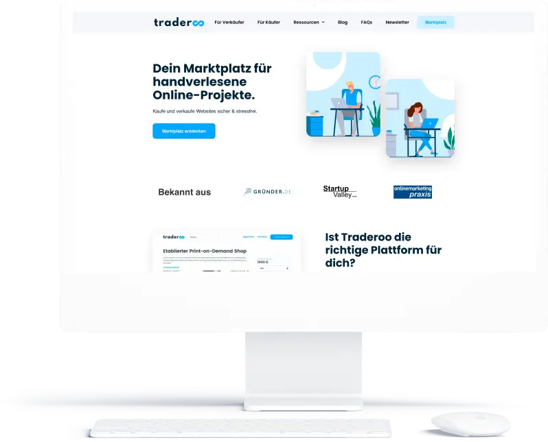 Traderoo Website Buying and Selling Platform