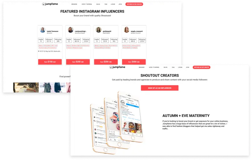 jumpfame creator commerce platform