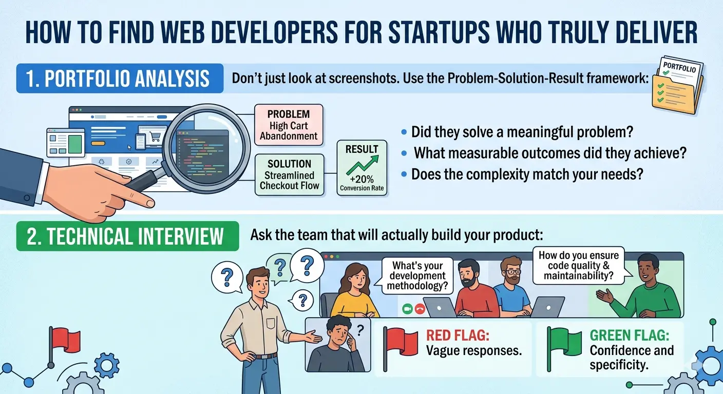 web development partnership evaluation process