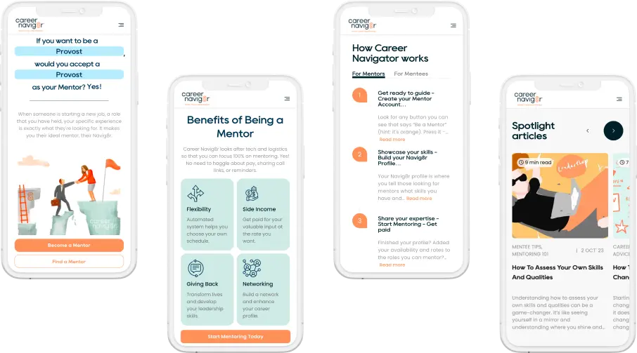 careernavig8r startup mentoring platform