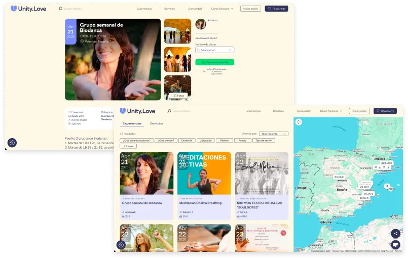 unity love holistic wellness website