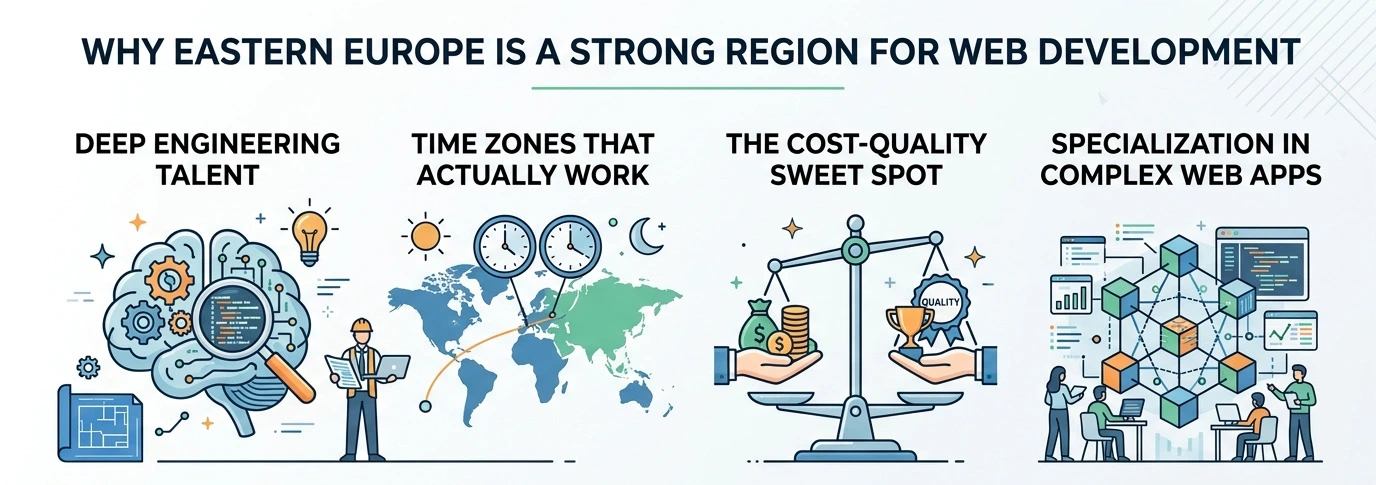 why eastern europe is strong for software development