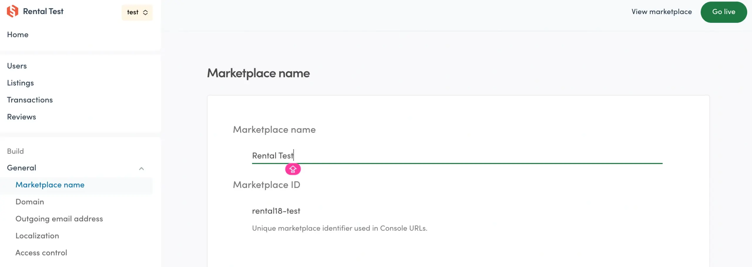 sharetribe marketplace name and id