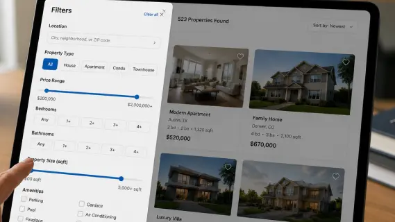 real estate advanced filtering