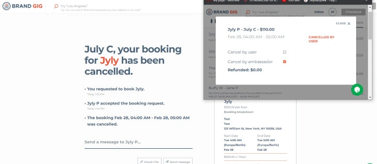 cancel transaction by user less than 24 hours