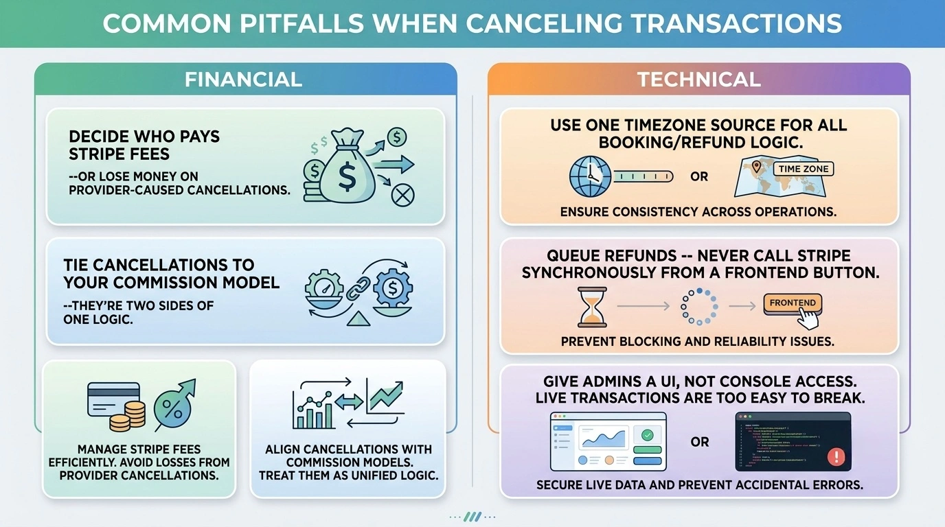 common pitfalls when cancelling transactions