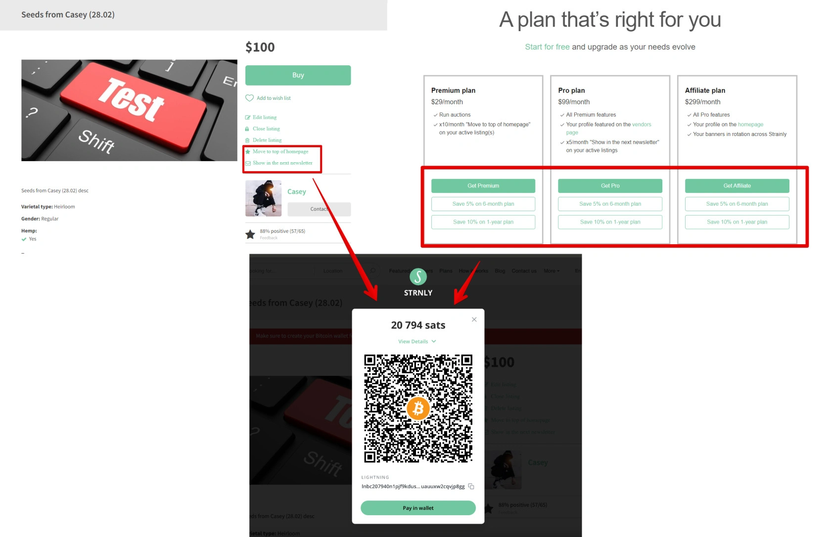 subscription plans in btcpay