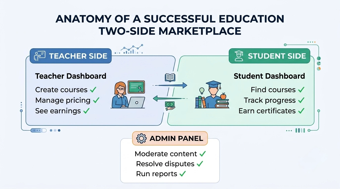 anatomy of a successful education two sided marketplace
