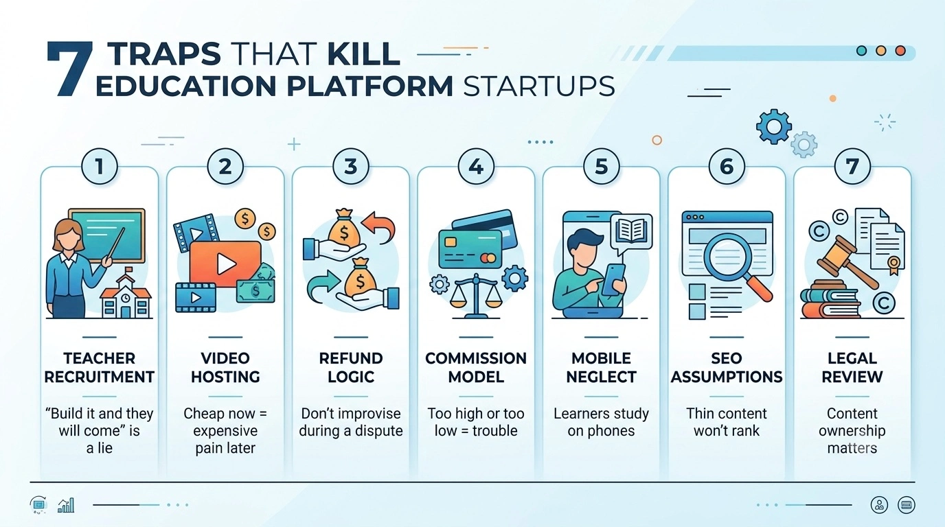 traps that kill education platform startups