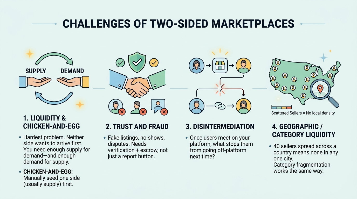 challenges of two sided marketplaces