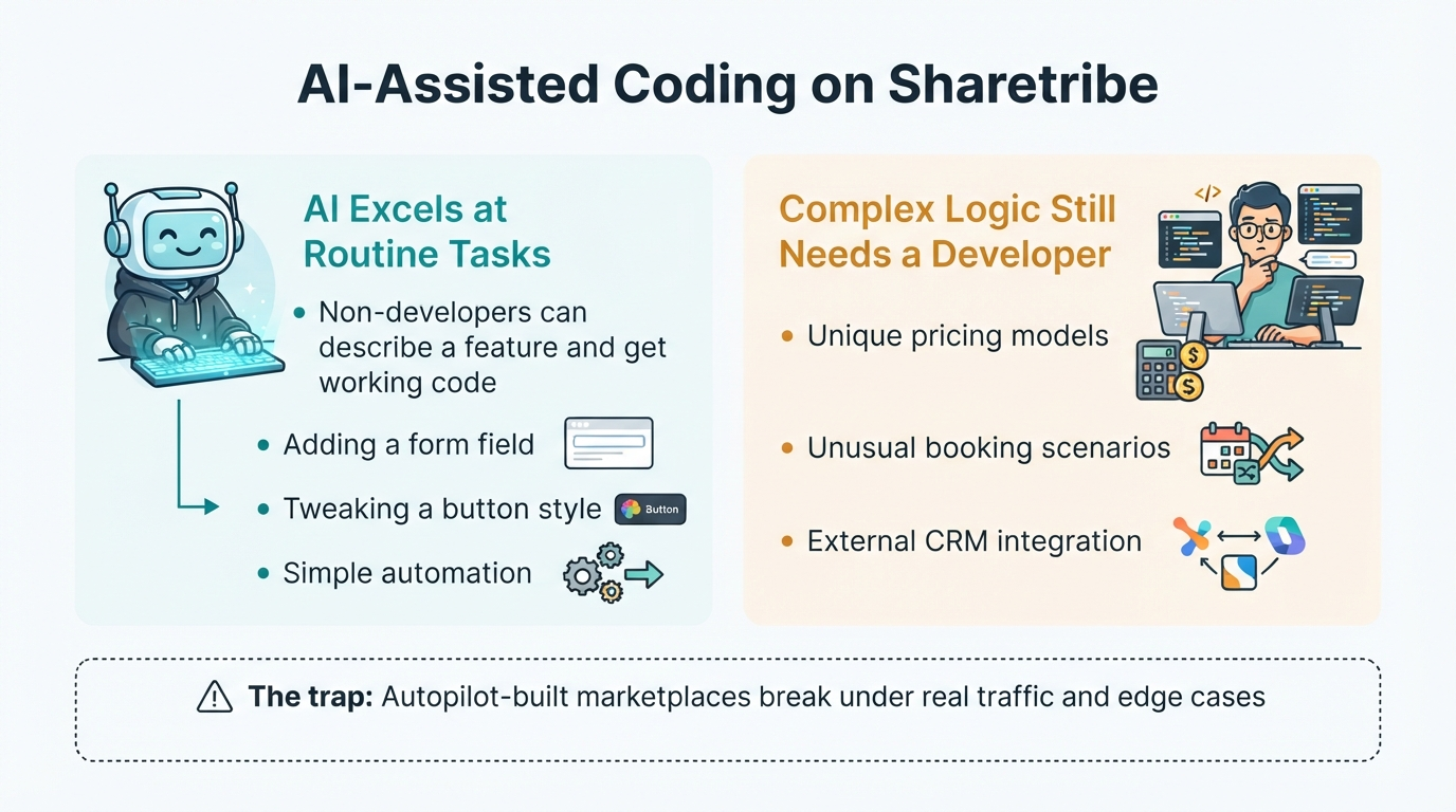 ai assisted coding on sharetribe