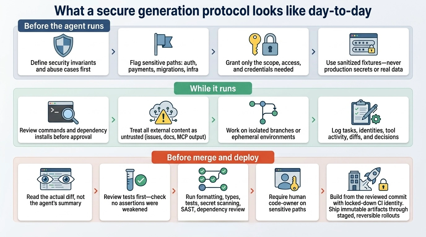 secure ai code generation protocol infographic