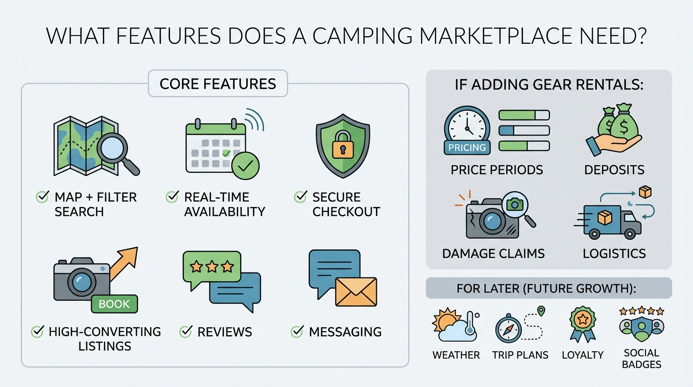 camping marketplace features