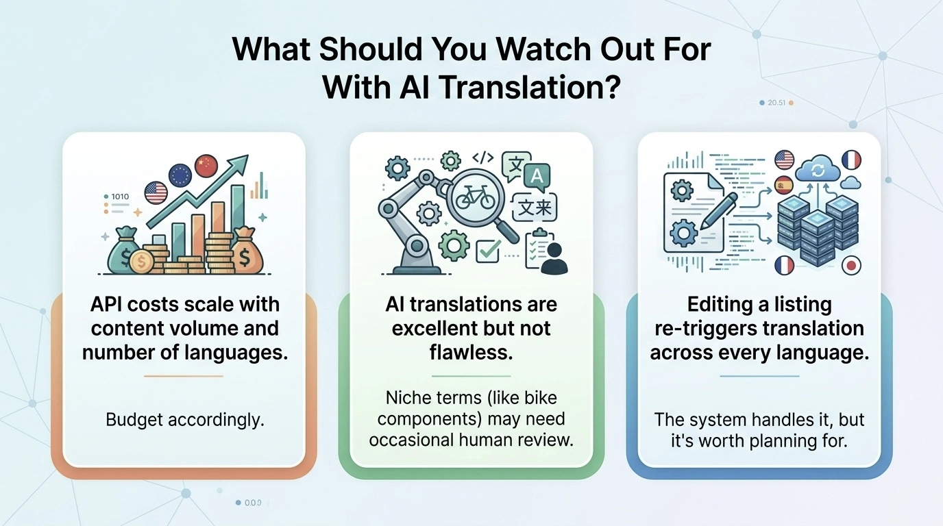 what should you watch out for with ai translation