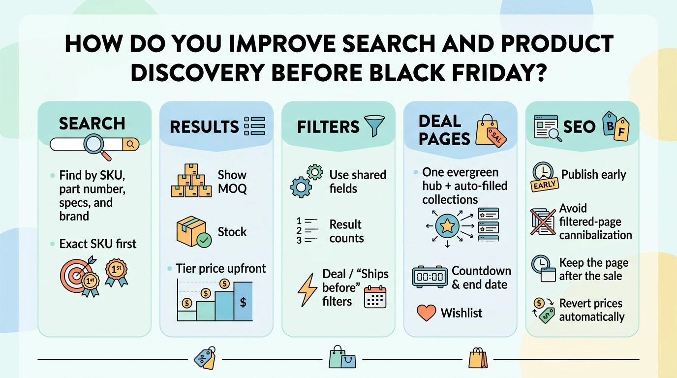 improve search product discovery before black friday