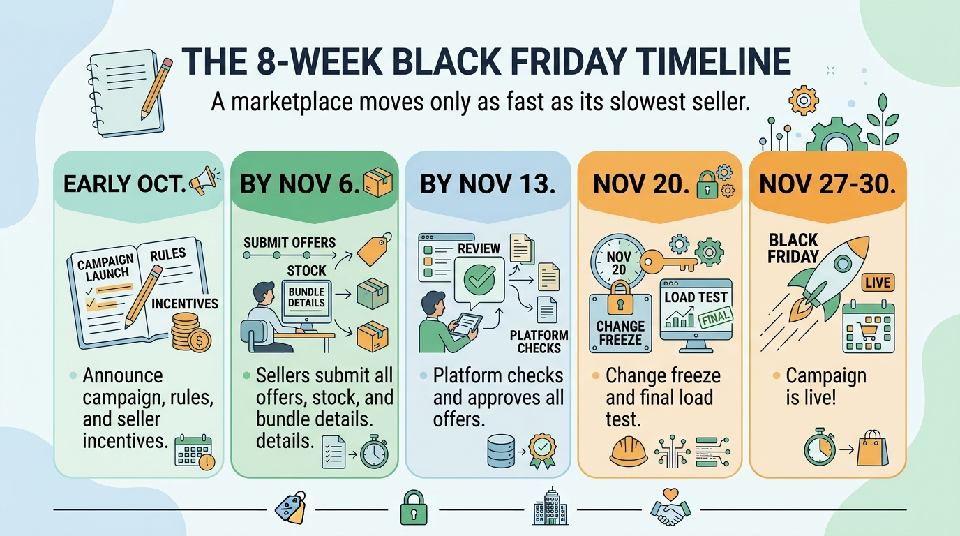 eight week b2b black friday timeline