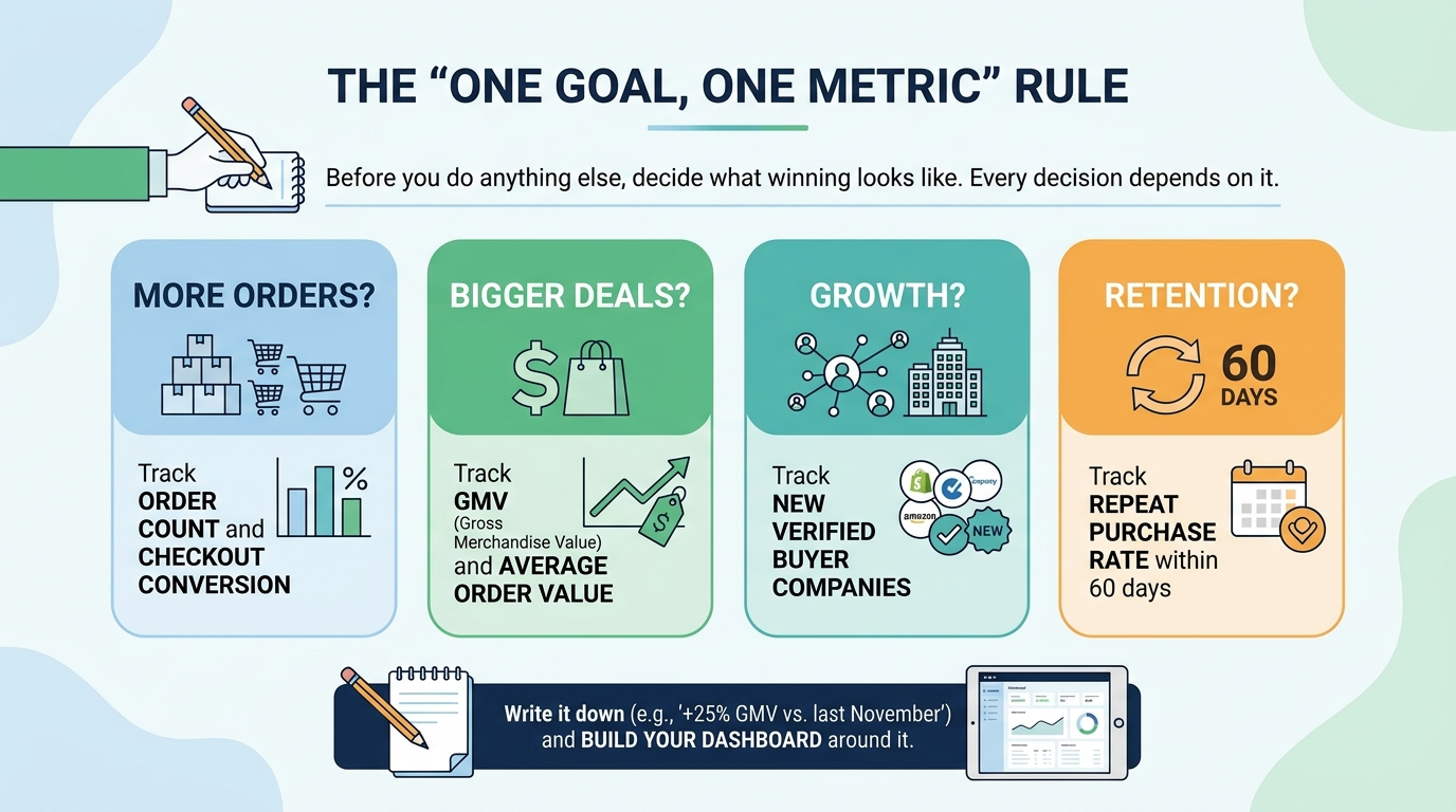 one goal one metric b2b black friday rule