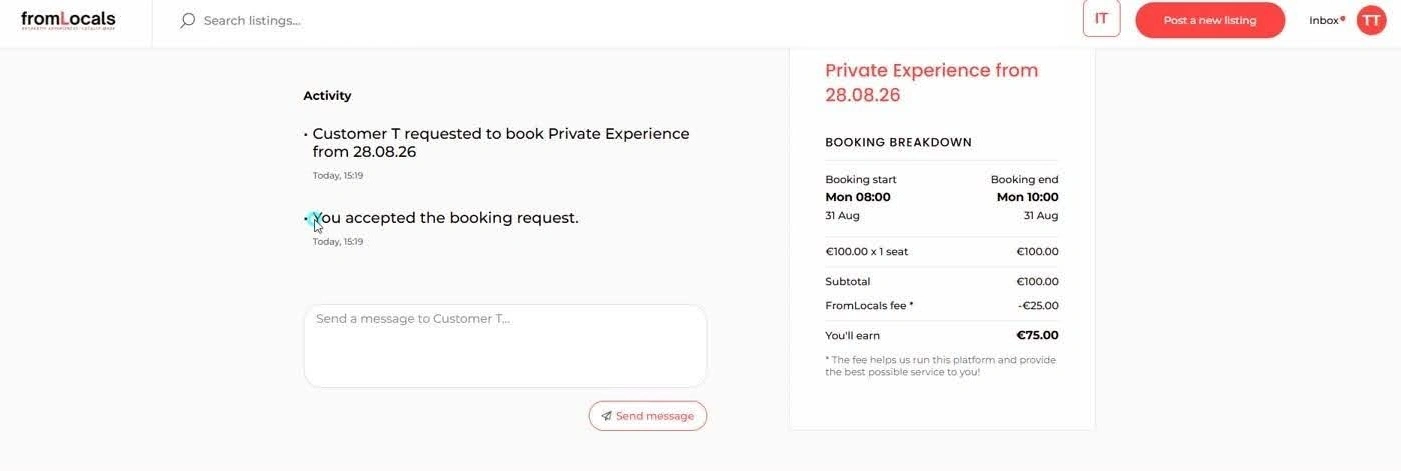 accept and decline request buttons