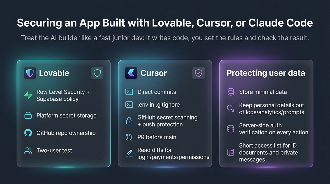 lovable and cursor security best practices guide